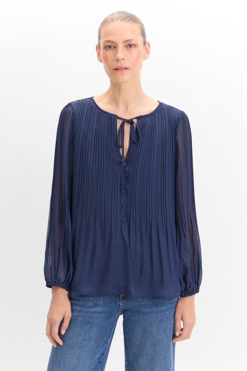 pedro del hierro Blusa plisada estampada COMPRAR AHORA