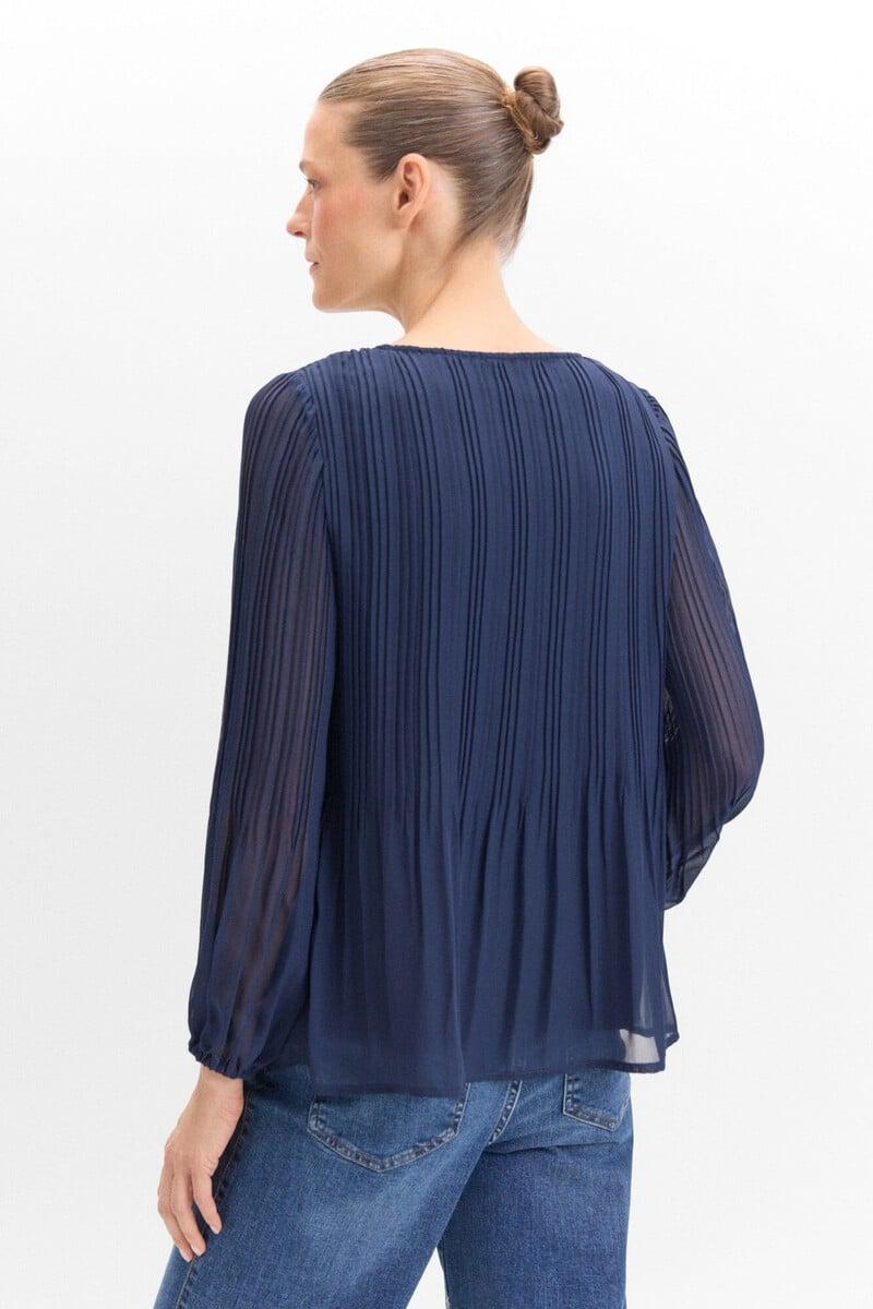 pedro del hierro Blusa plisada estampada COMPRAR AHORA