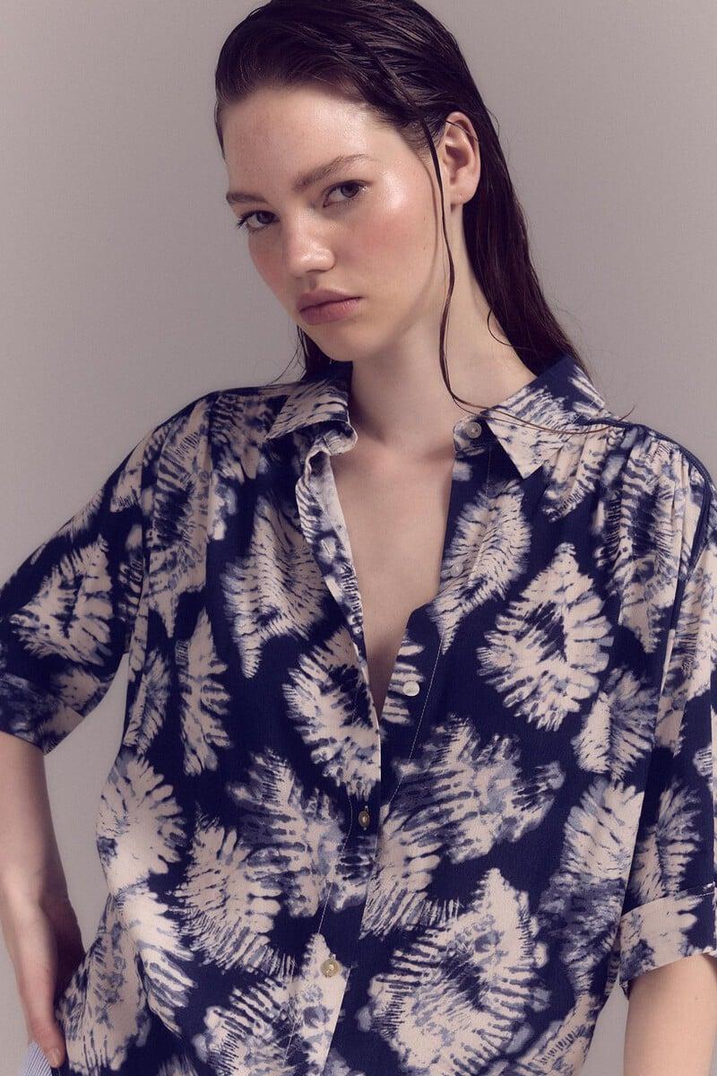 pedro del hierro Camisa estampado tie dye Último día