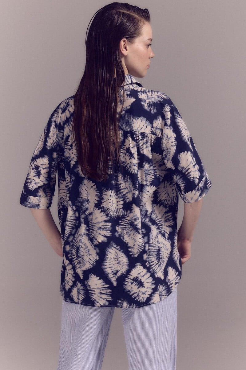 pedro del hierro Camisa estampado tie dye Último día