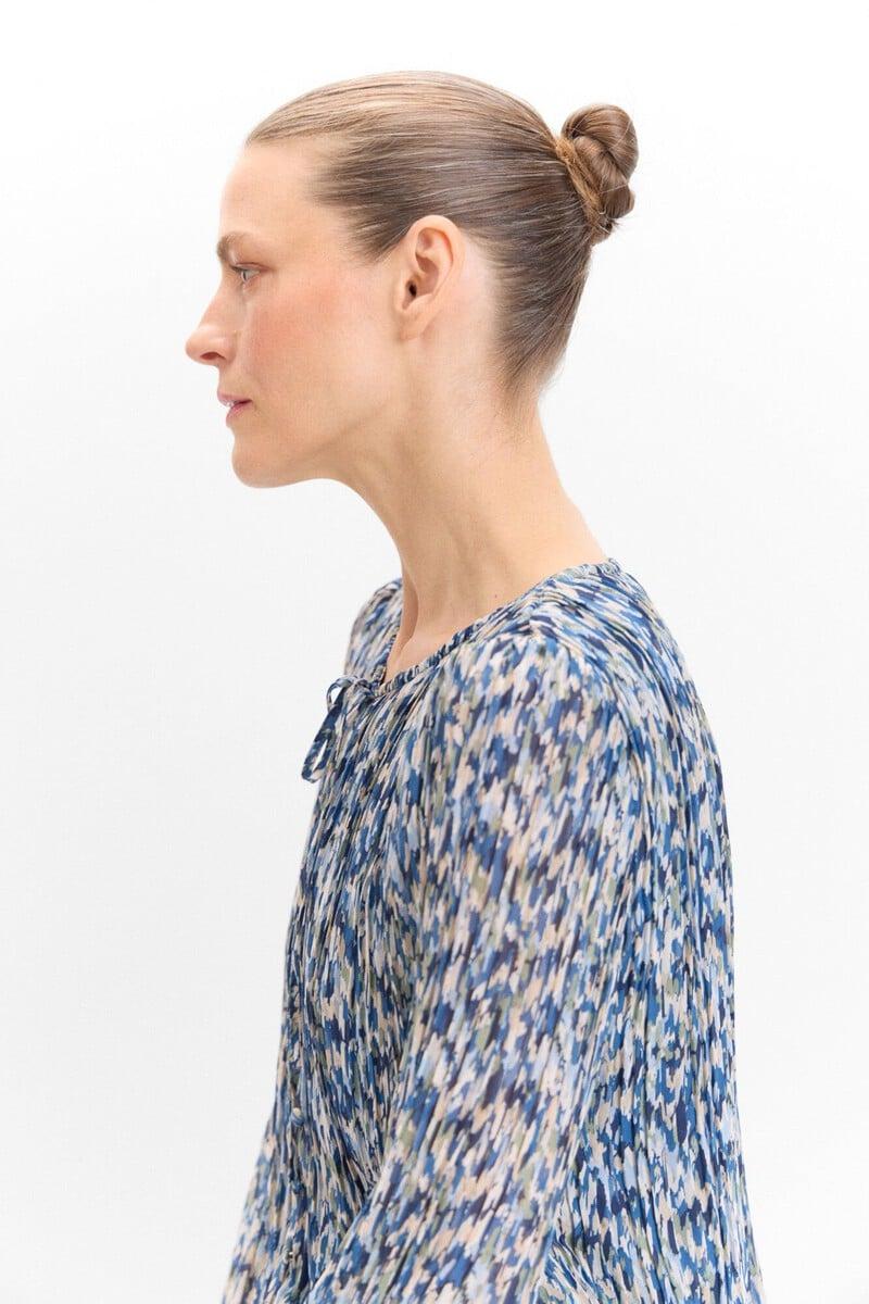pedro del hierro Blusa plisada estampada Liquidación