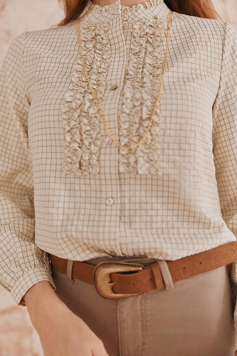 pedro del hierro Cósima. Camisa chorreras Envío internacional gratuito