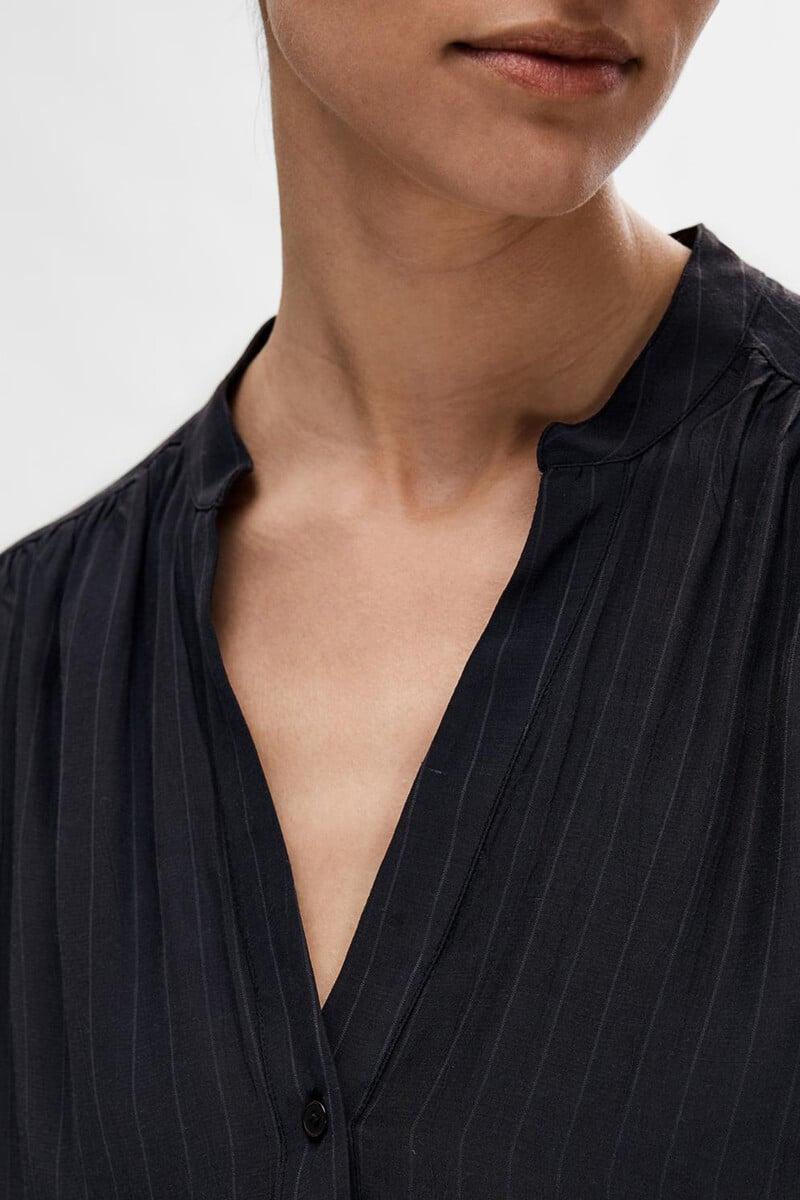 pedro del hierro Blusa de manga corta confeccionada con Viscosa Ecovero Tienda de fábrica