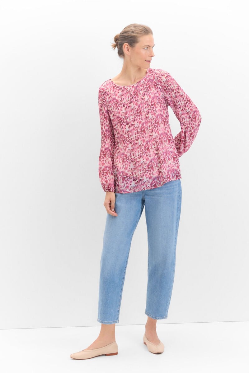 pedro del hierro Blusa plisada combinada Precios de Black Friday