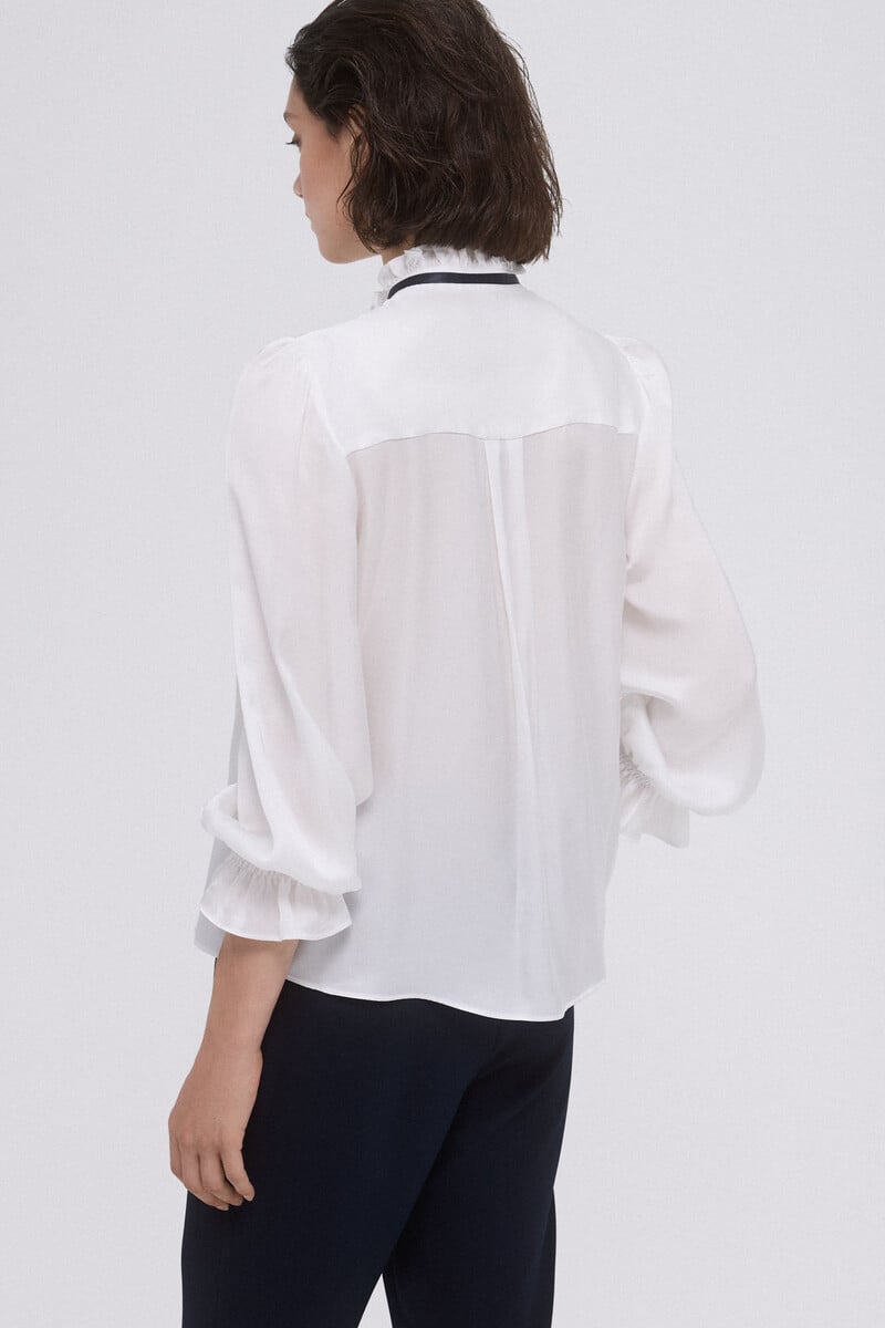 pedro del hierro Blusa satén lazo En oferta