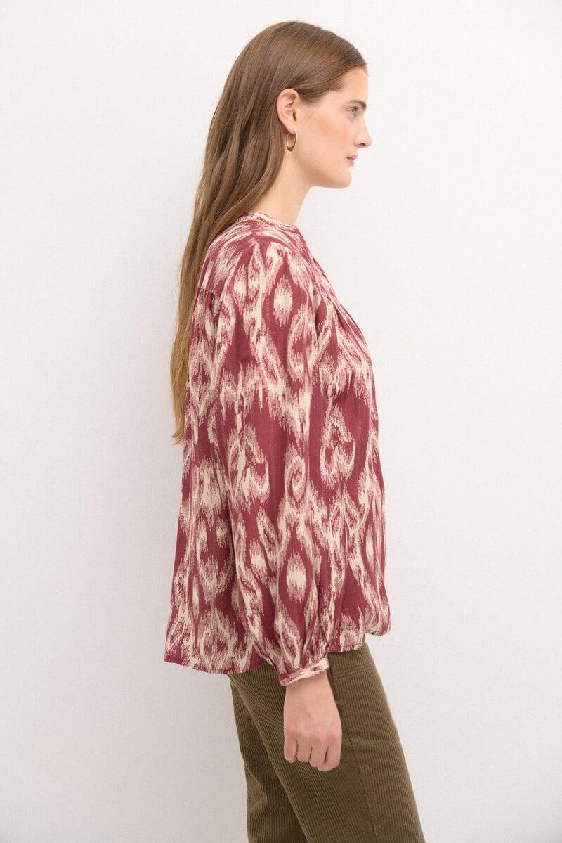 pedro del hierro Rosi. Blusa estampada hilo metalizado Ofertas de temporada