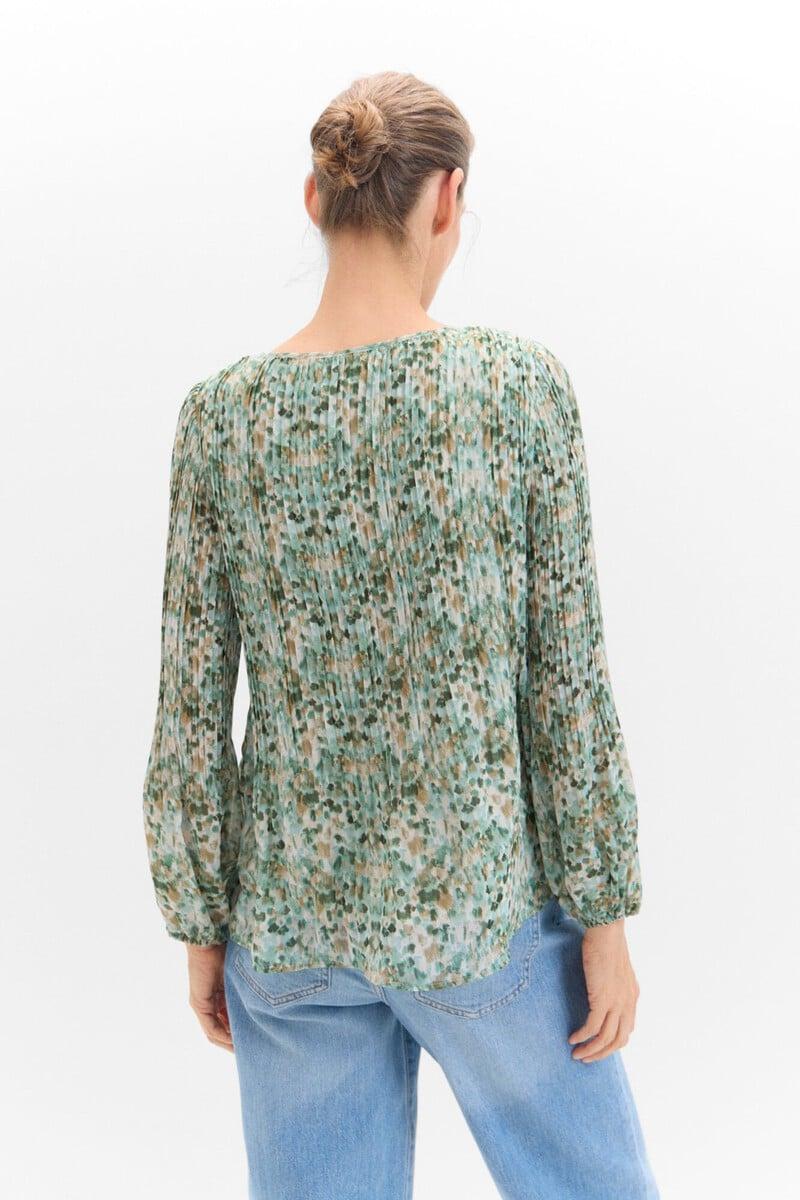 pedro del hierro Blusa plisada combinada Grandes ahorros