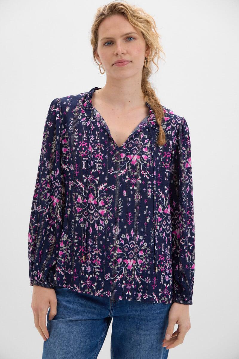 pedro del hierro Blusa fluida lurex Rebajas de fin de temporada