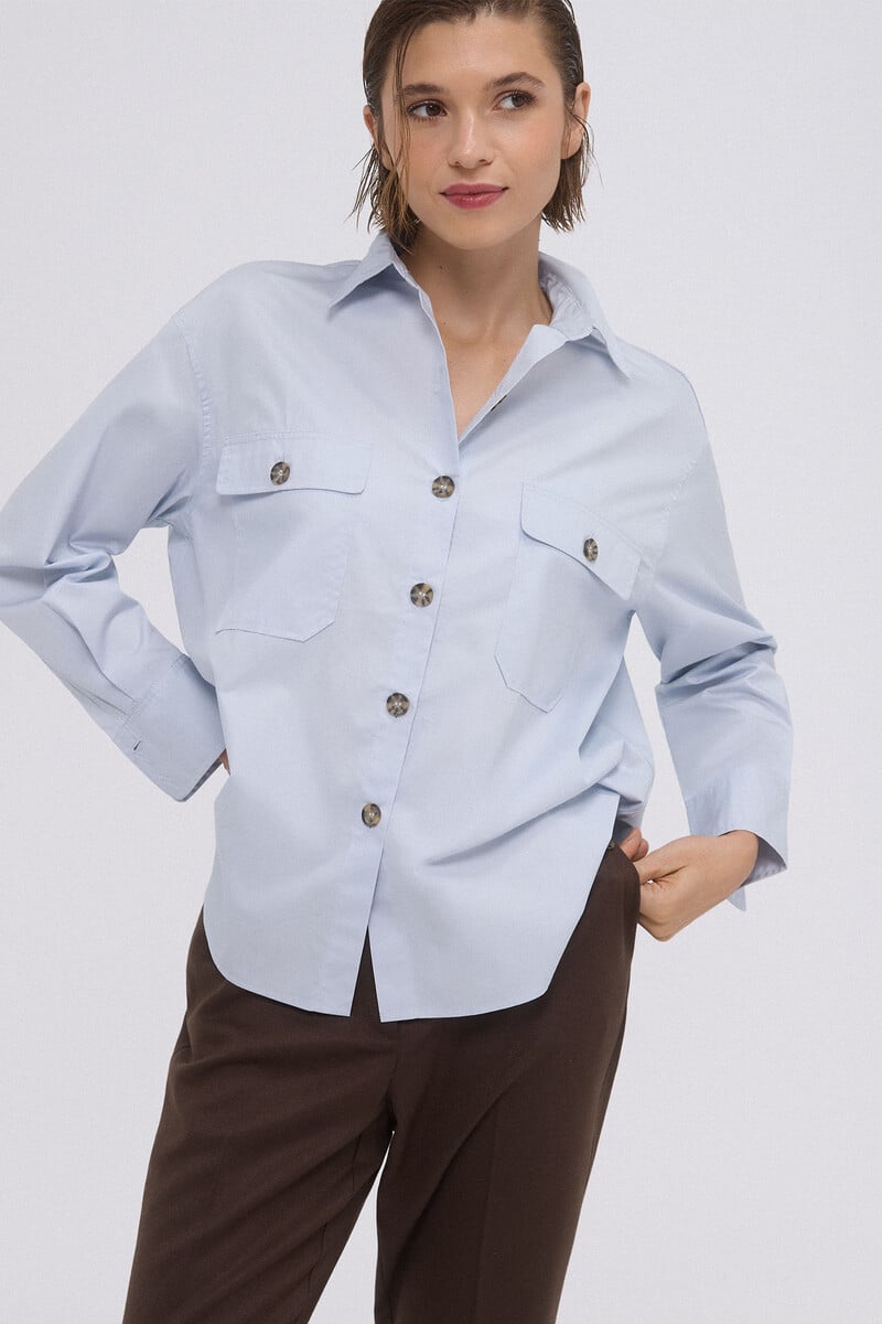 pedro del hierro Camisa utility oversize Precio ultrabajo