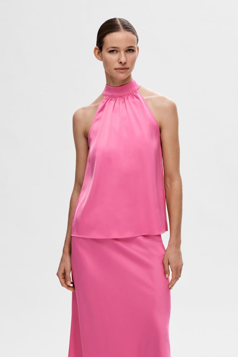 pedro del hierro Top cuello halter sin mangas confeccionado con materiales reciclados Devoluciones gratuitas