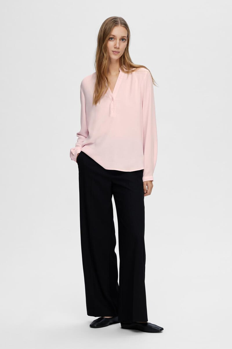 pedro del hierro Blusa fluida con cuello de pico confeccionada con materiales reciclados En línea