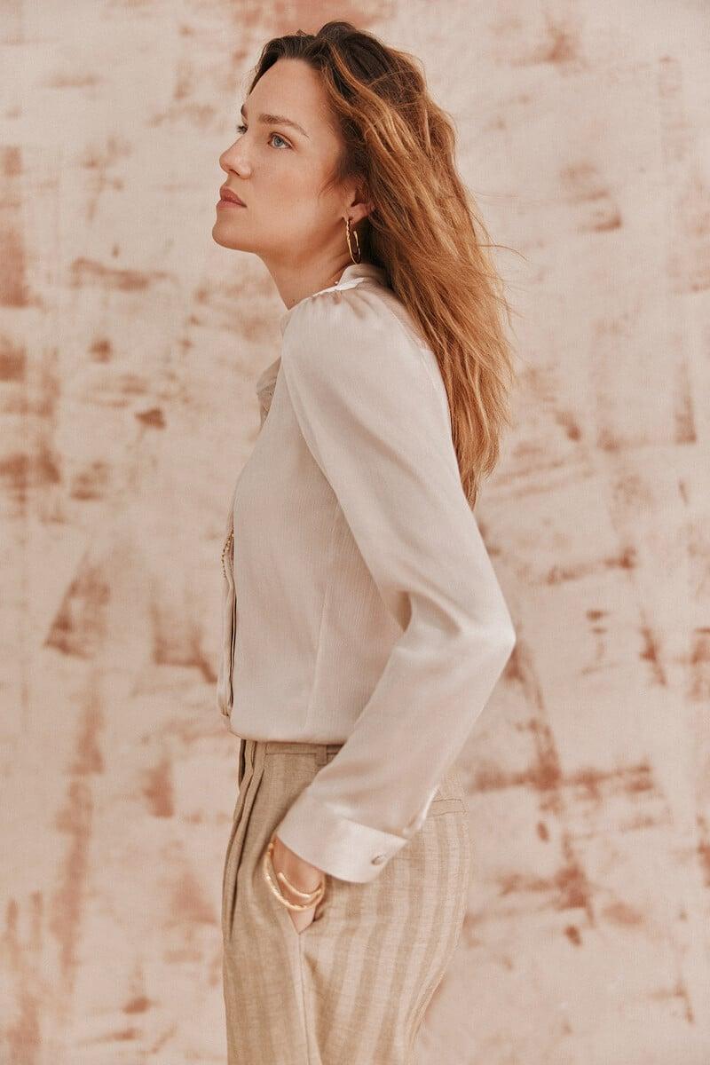 pedro del hierro Cecilia. Camisa chorrera Rebajas
