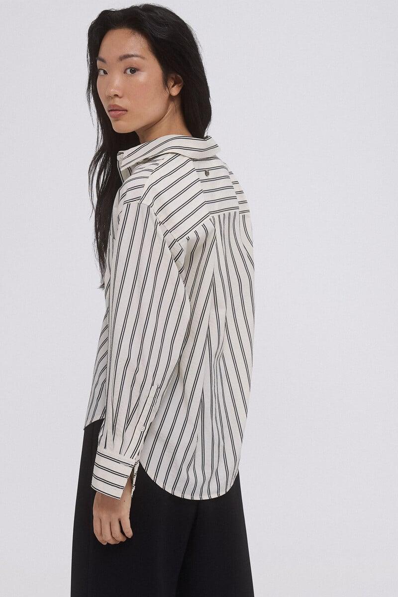 pedro del hierro Camisa oversize rayas Venta caliente