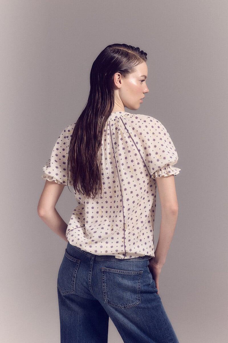 pedro del hierro Blusa bordada Rebajas baratas