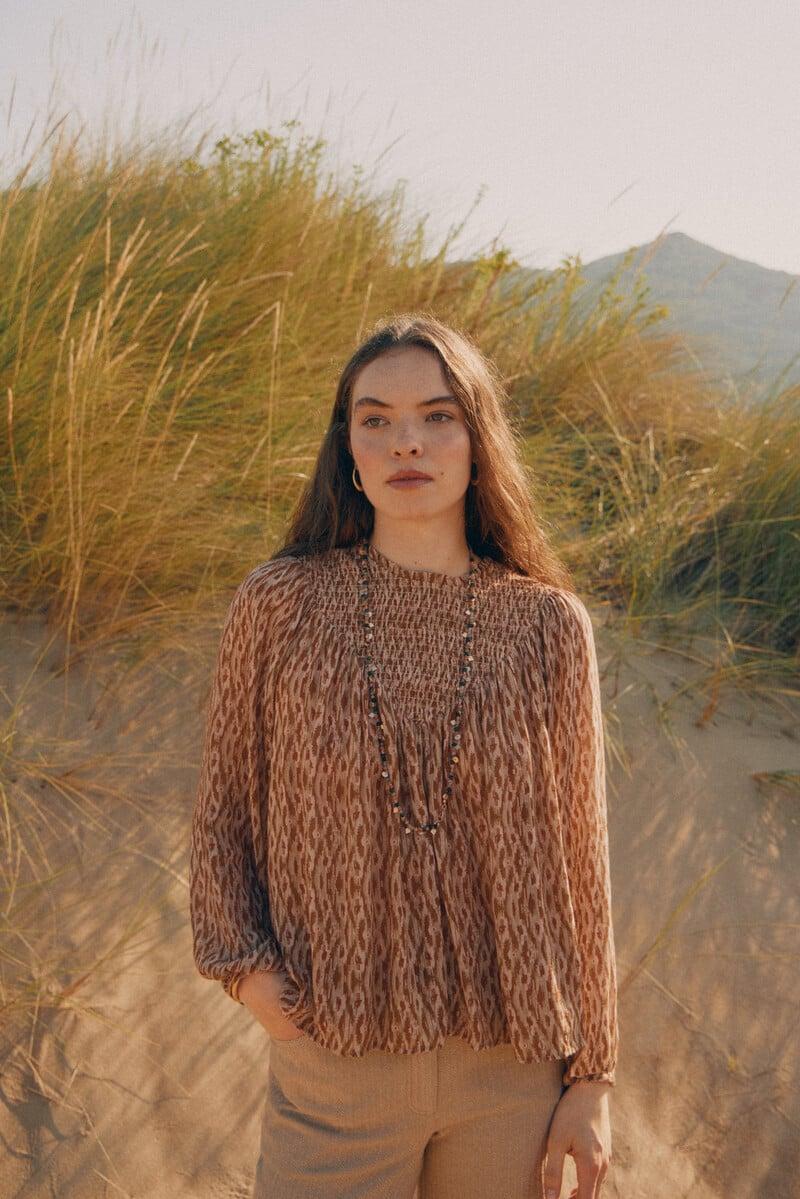 pedro del hierro Ruperta. Blusa estampada Descuento