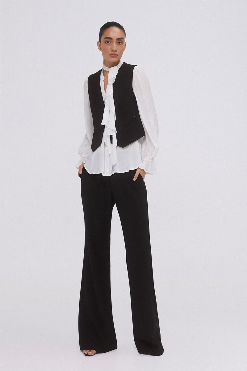 pedro del hierro Blusa fluida romántica Mejor oferta
