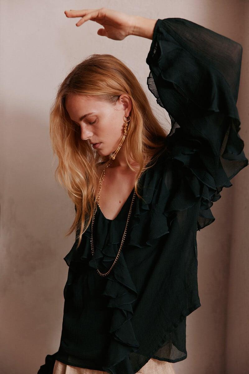 pedro del hierro Carina. Blusa volantes Envío gratis