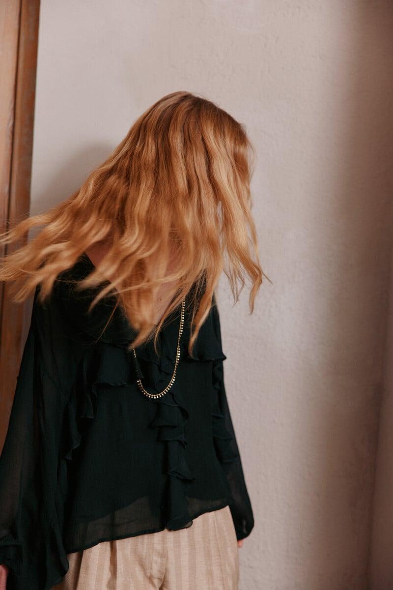 pedro del hierro Carina. Blusa volantes Envío gratis