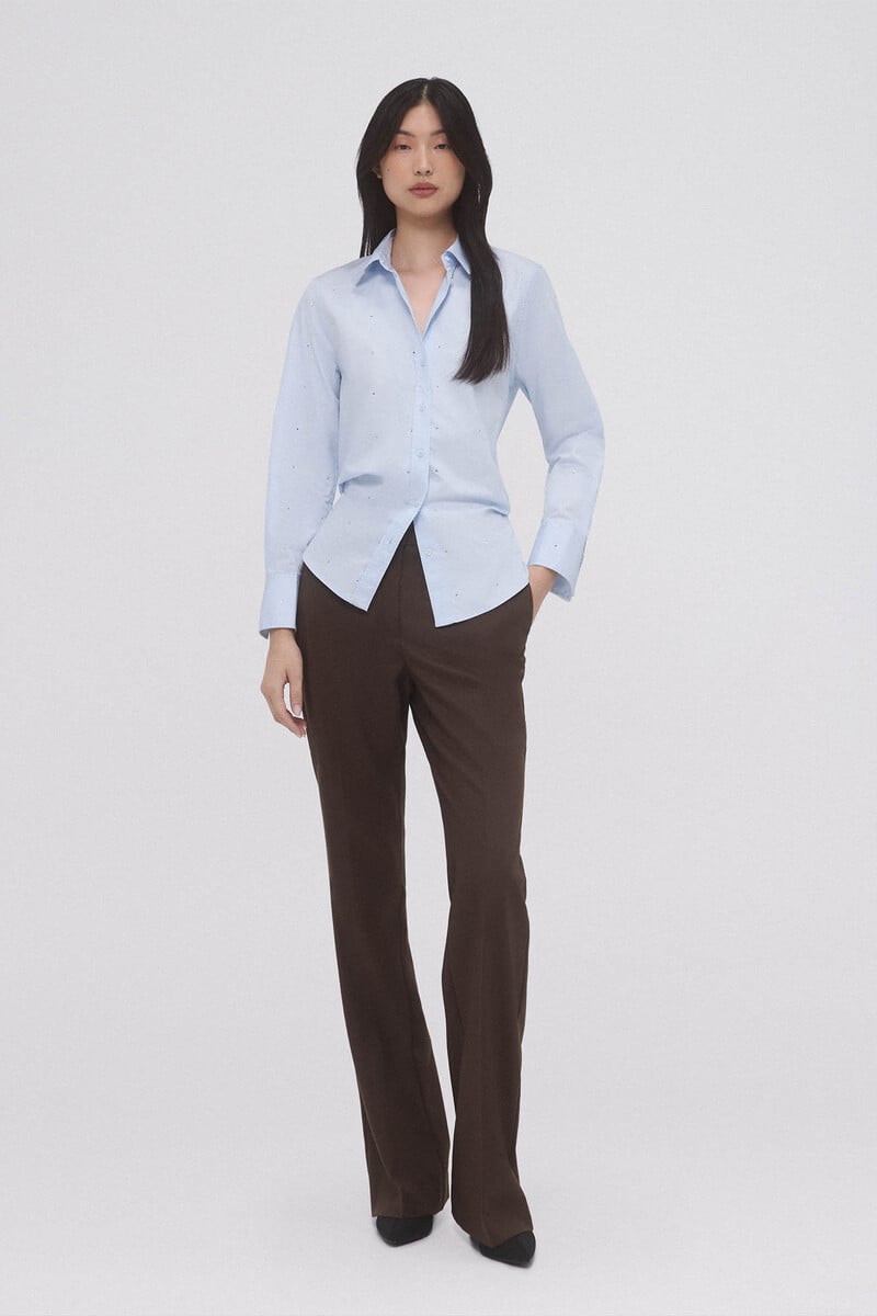 pedro del hierro Camisa oversize popelín brillos Oferta especial