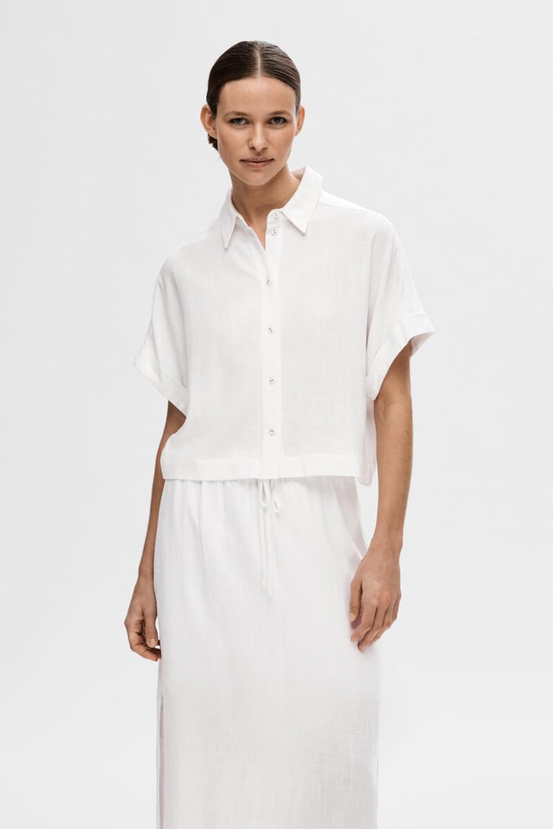 pedro del hierro Camisa de manga corta de lino. Regular Fit Precio de fábrica