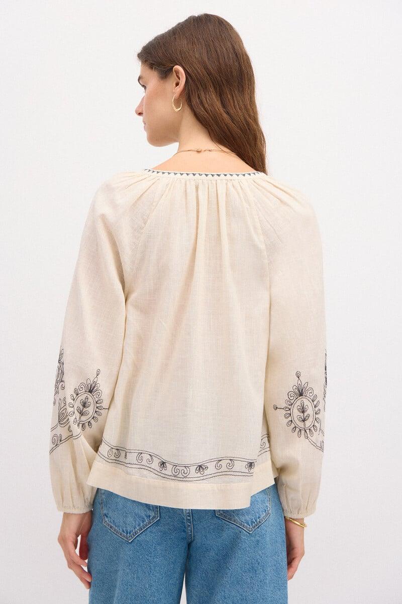 pedro del hierro Camila. Blusa bordada Solo queda un día
