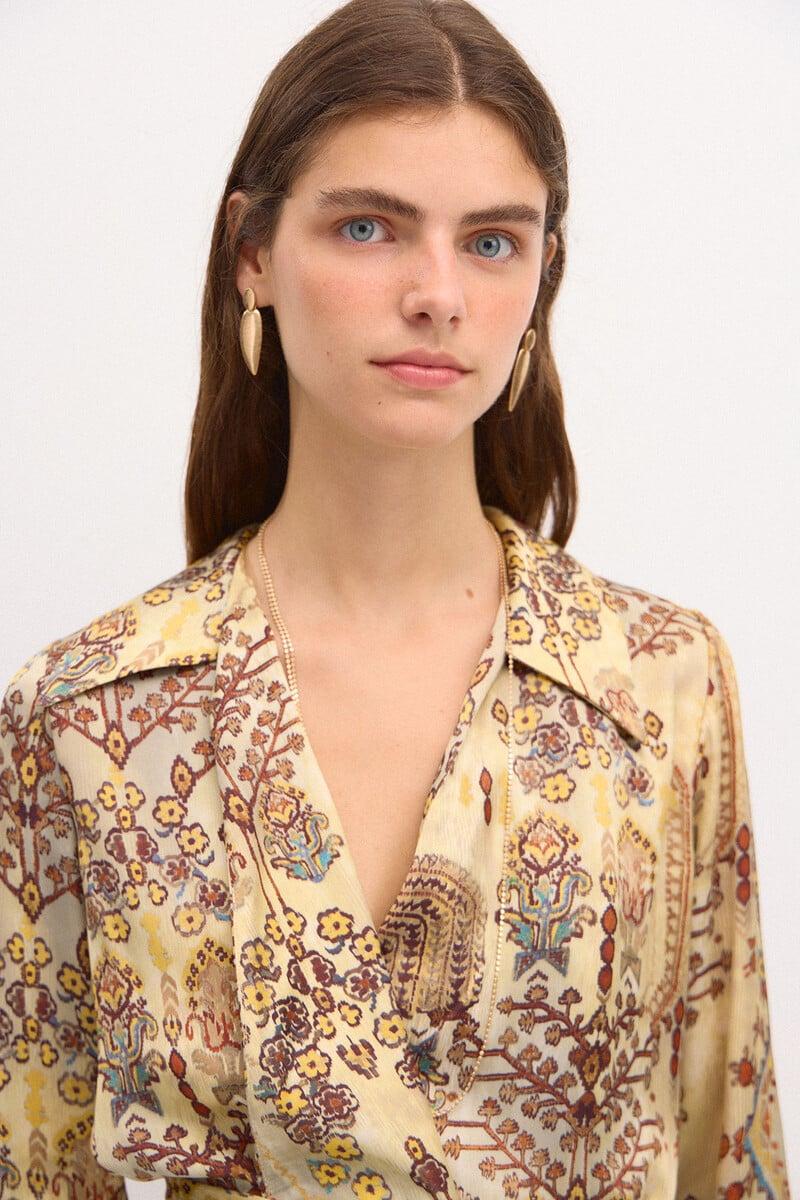 pedro del hierro Renata. Camisa cruzada Envío internacional gratuito