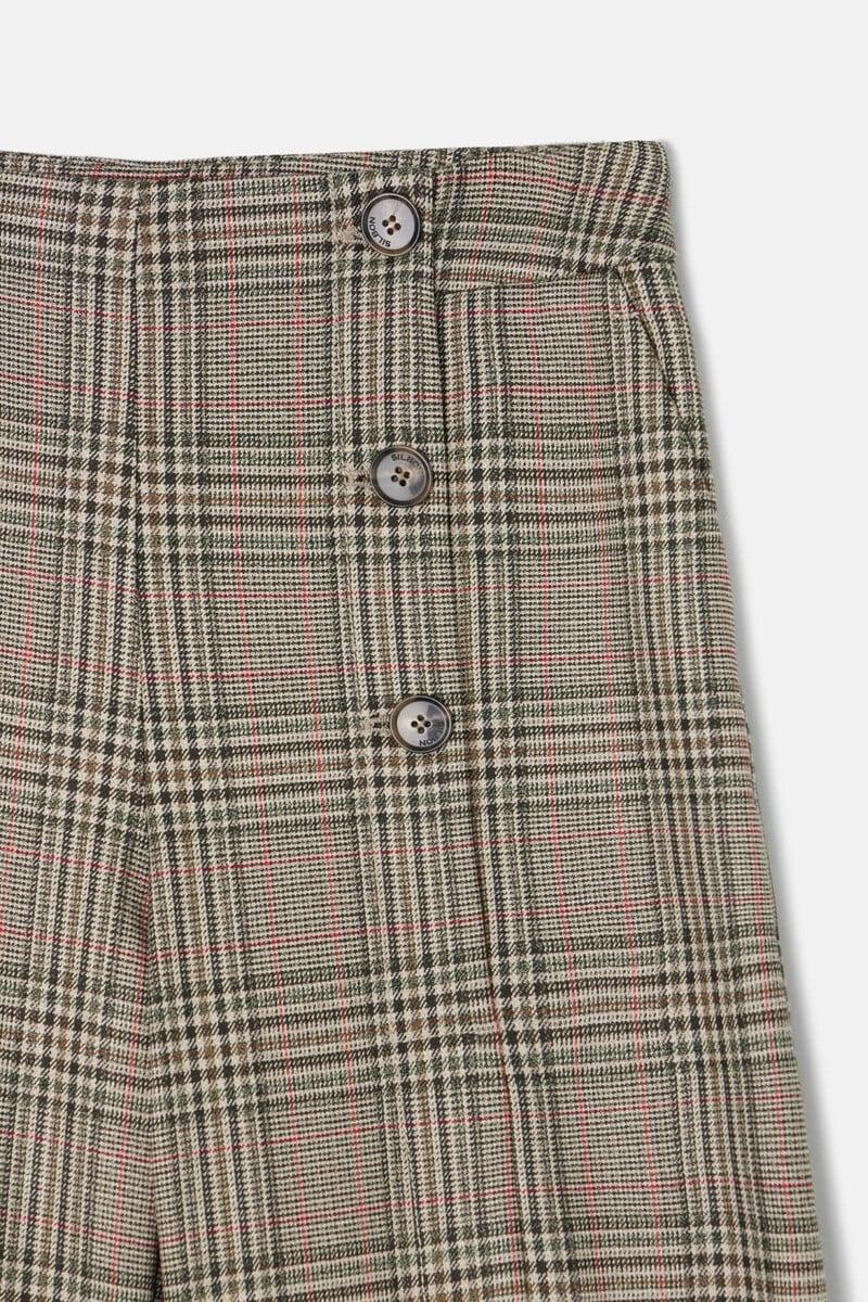 pedro del hierro Pantalón palazzo cuadros 2025