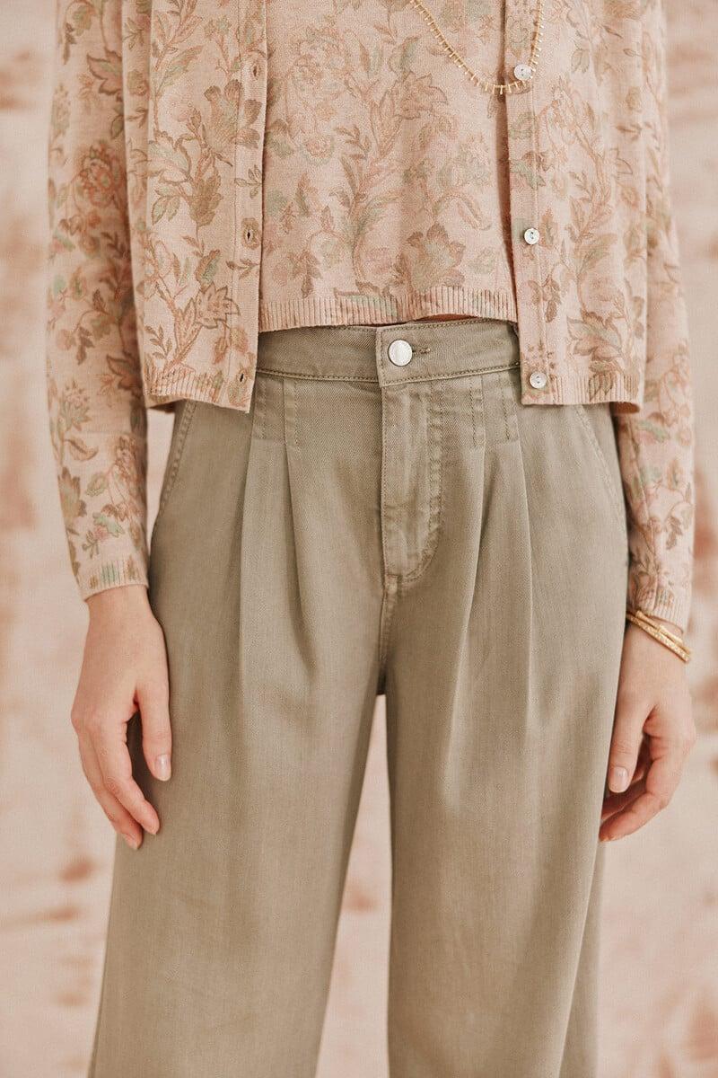 pedro del hierro Pandme. Pantalones tencel Ventas relámpago