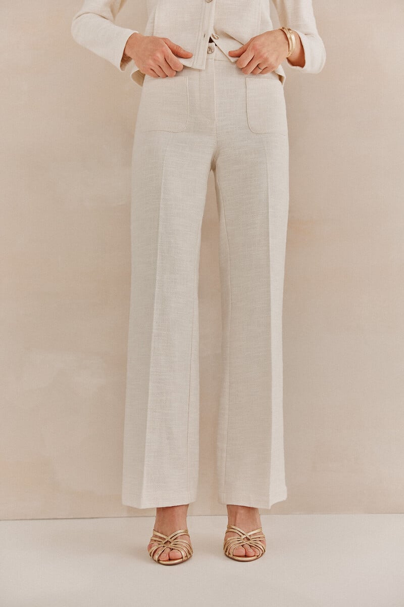 pedro del hierro Paula. Pantalones jaquard Descuento