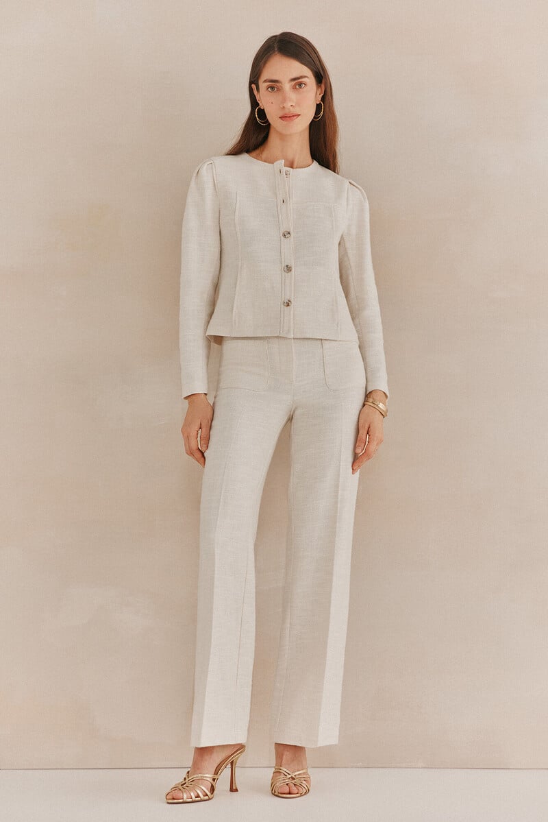 pedro del hierro Paula. Pantalones jaquard Descuento