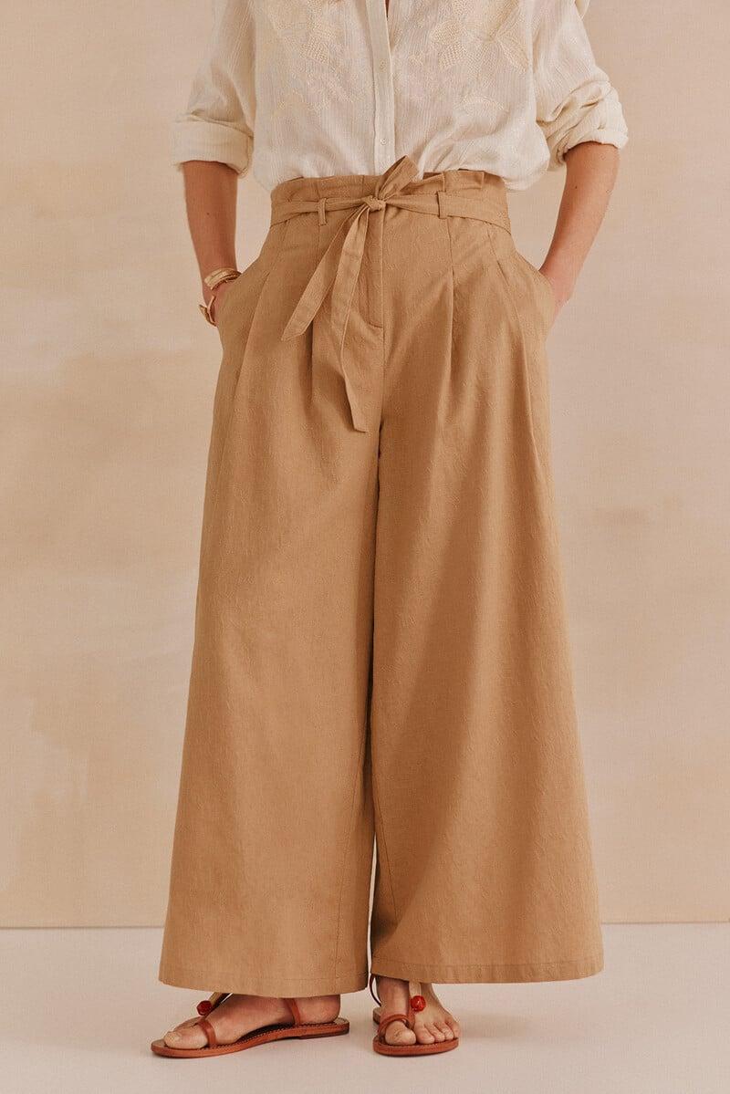 pedro del hierro Pulia. Pantalones anchos Tienda