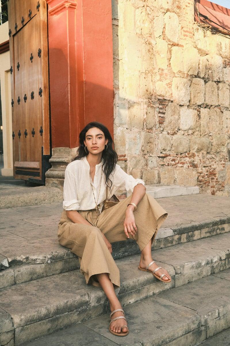 pedro del hierro Pulia. Pantalones anchos Tienda