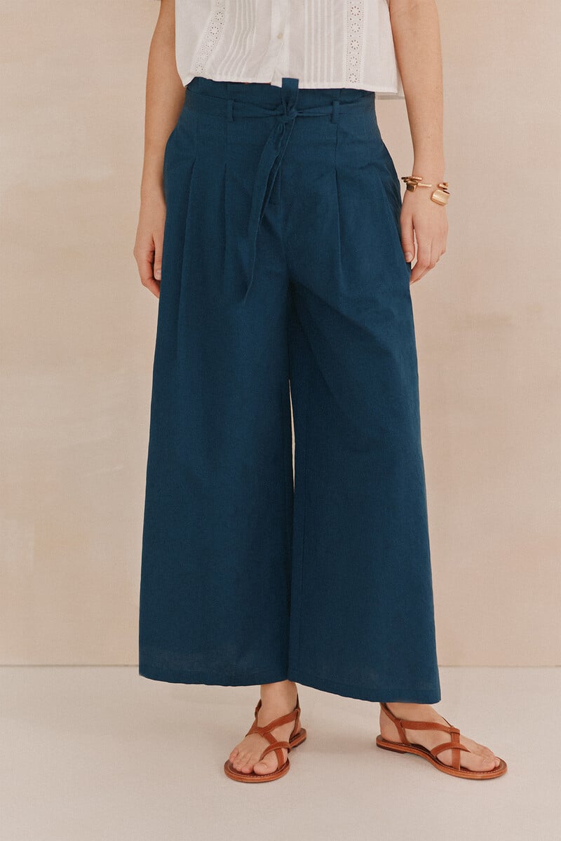 pedro del hierro Pulia. Pantalones anchos Liquidación