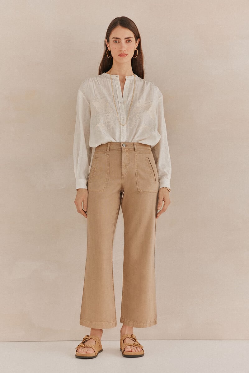 pedro del hierro Paliana. Pantalones fluidos Envío gratis