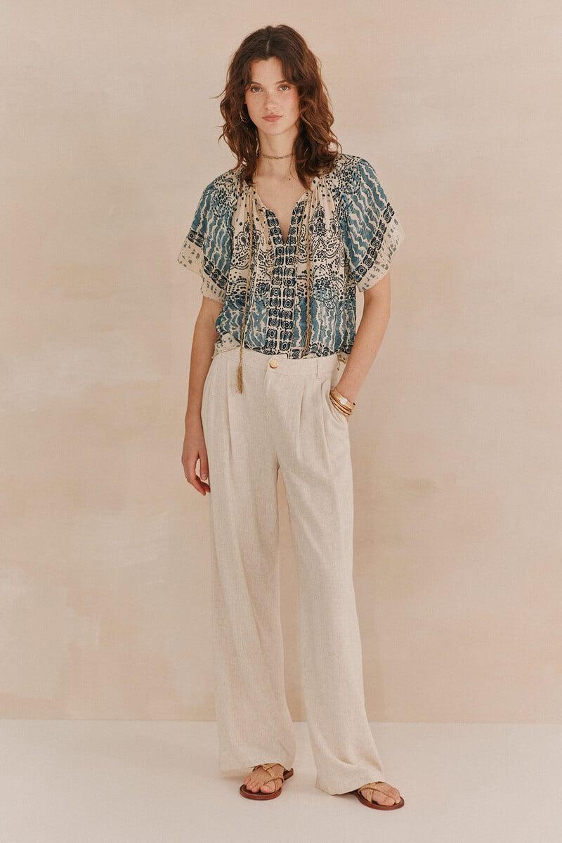 pedro del hierro Petra. Pantalones fluidos Último día