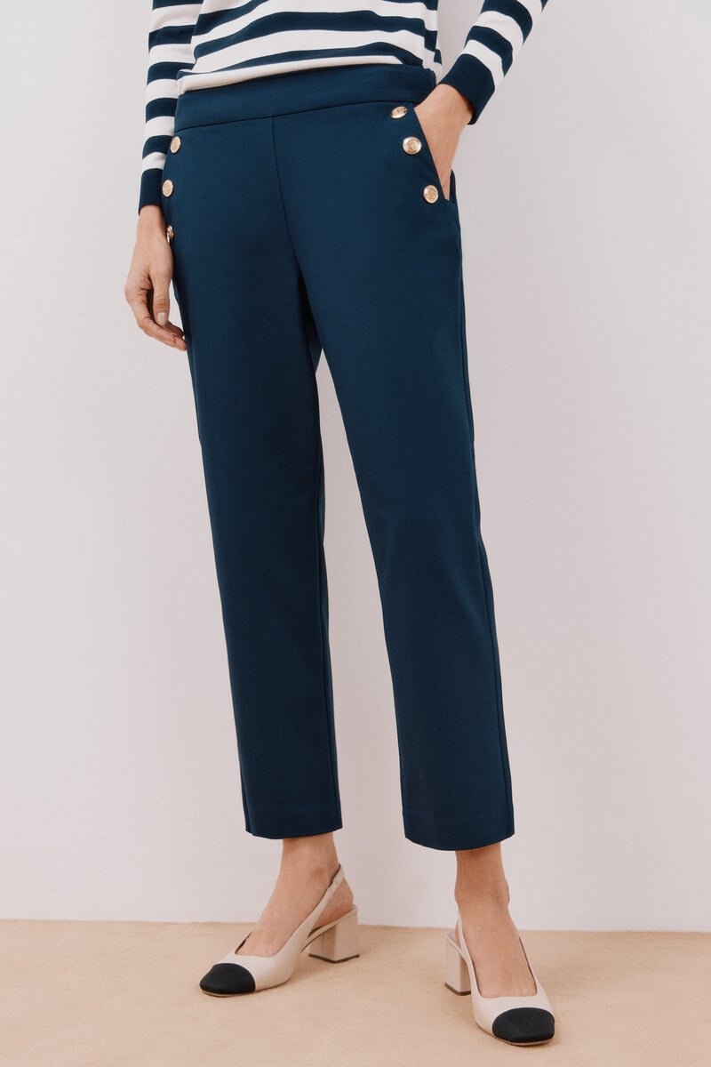 pedro del hierro Pantalón con botones Ofertas de temporada