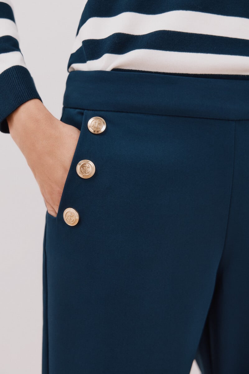 pedro del hierro Pantalón con botones Ofertas de temporada