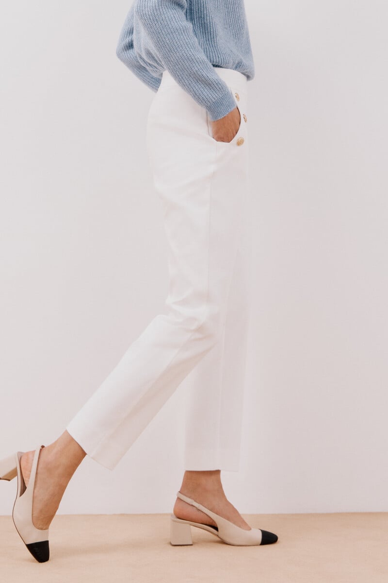 pedro del hierro Pantalón con botones Grandes ahorros