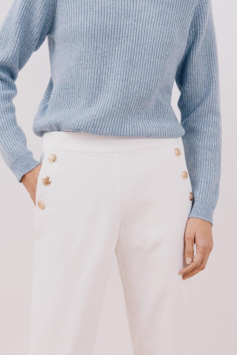 pedro del hierro Pantalón con botones Grandes ahorros
