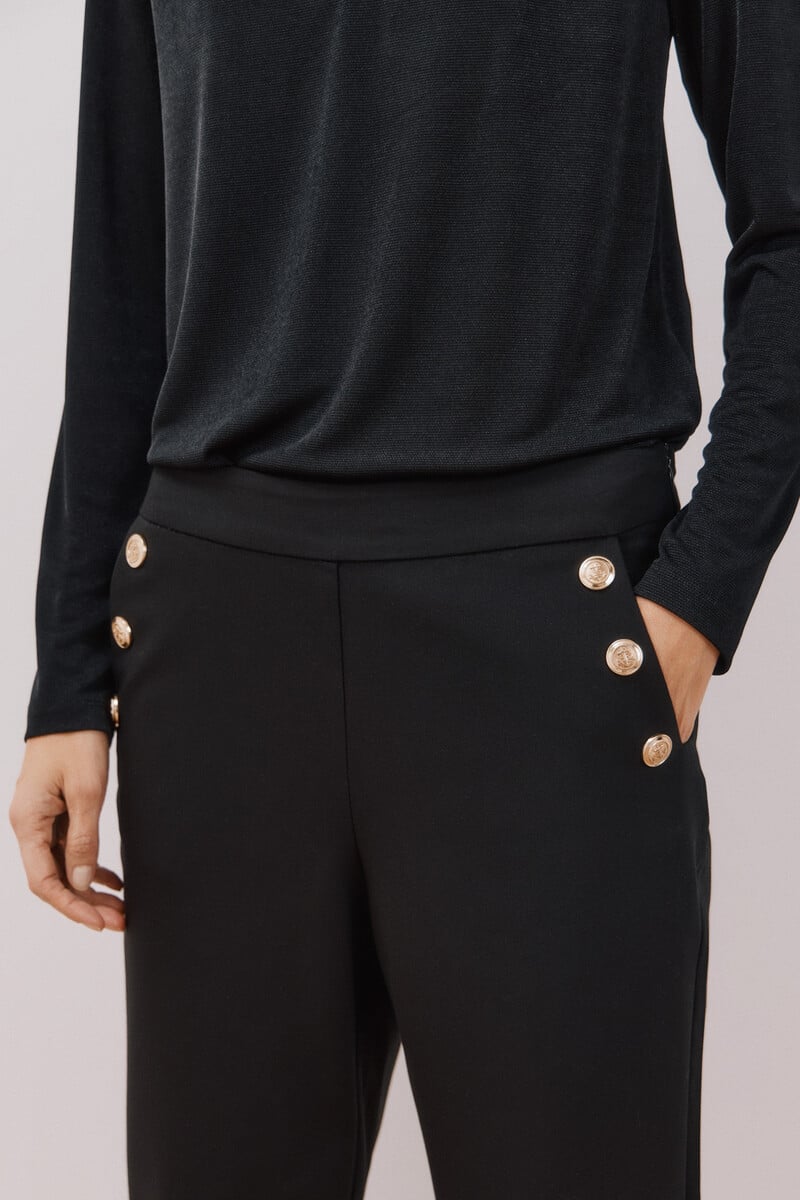 pedro del hierro Pantalón con botones Rebajas de fin de temporada
