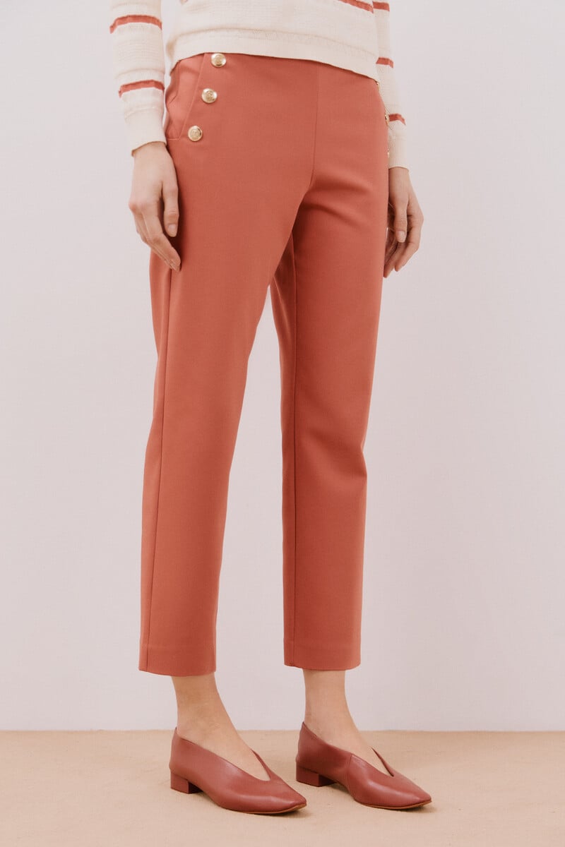 pedro del hierro Pantalón con botones Precio ultrabajo