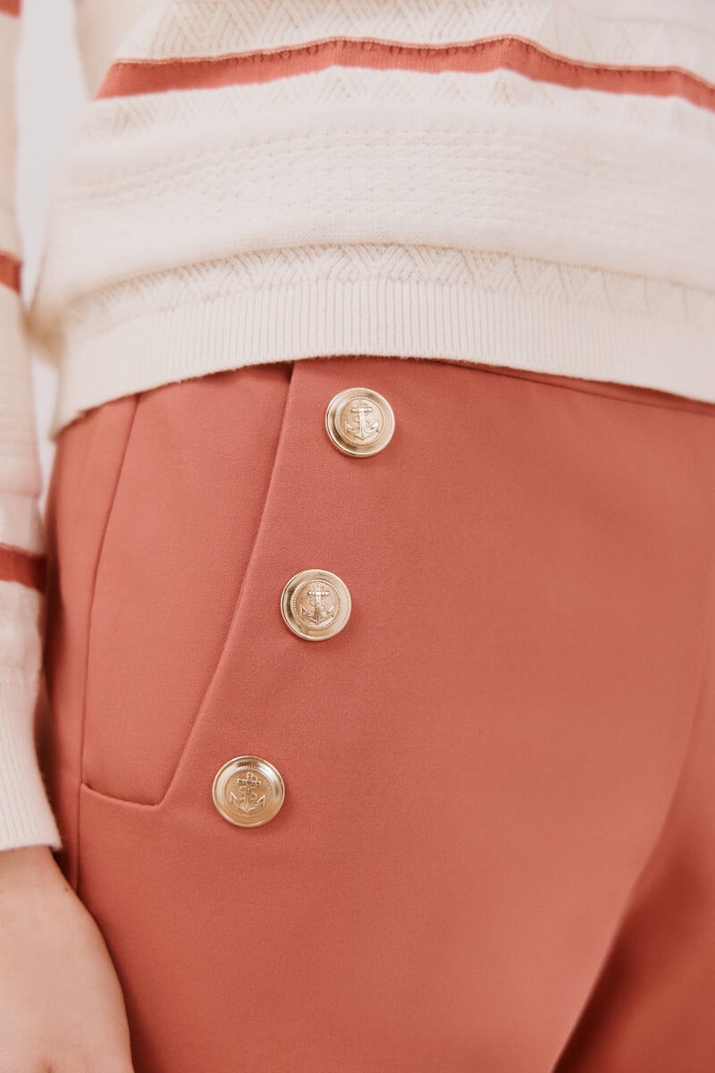 pedro del hierro Pantalón con botones Precio ultrabajo