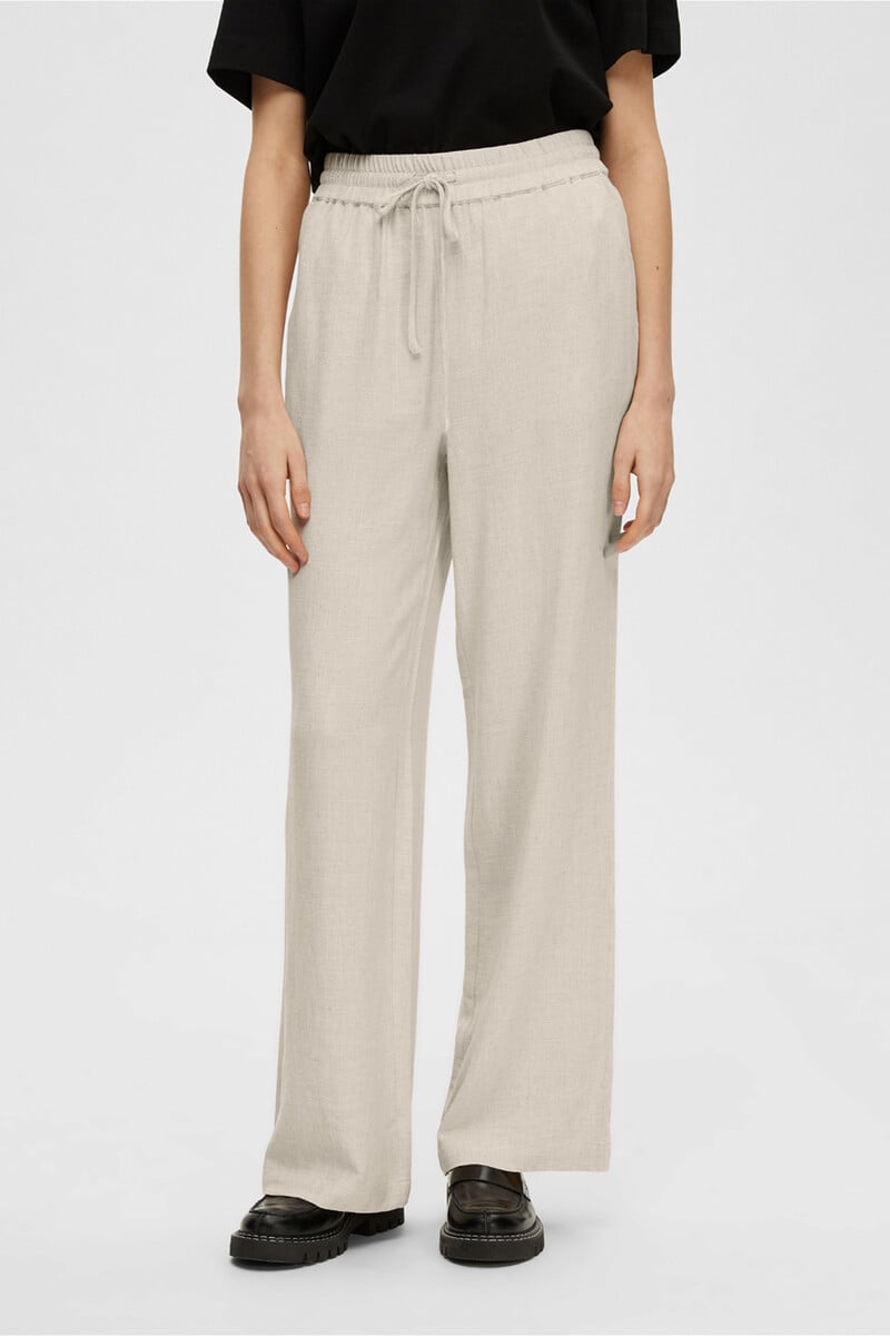pedro del hierro Pantalones de lino Regular Fit Ventas relámpago