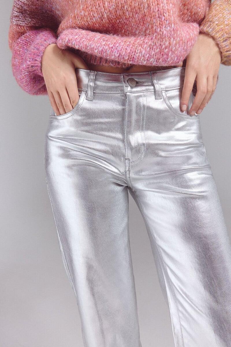 pedro del hierro Pantalones new recto plata Precio de fábrica