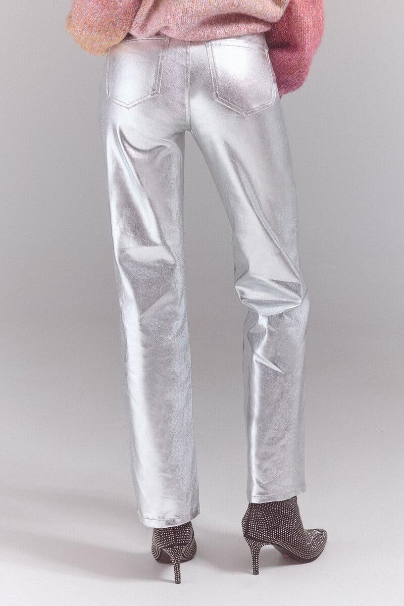 pedro del hierro Pantalones new recto plata Precio de fábrica