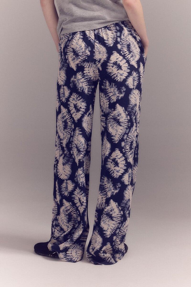 pedro del hierro Pantalón fluído estampado Oferta especial de fábrica