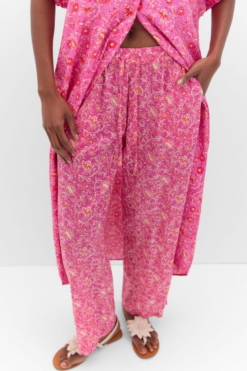 pedro del hierro Pantalón fluído estampado Promoción trimestral