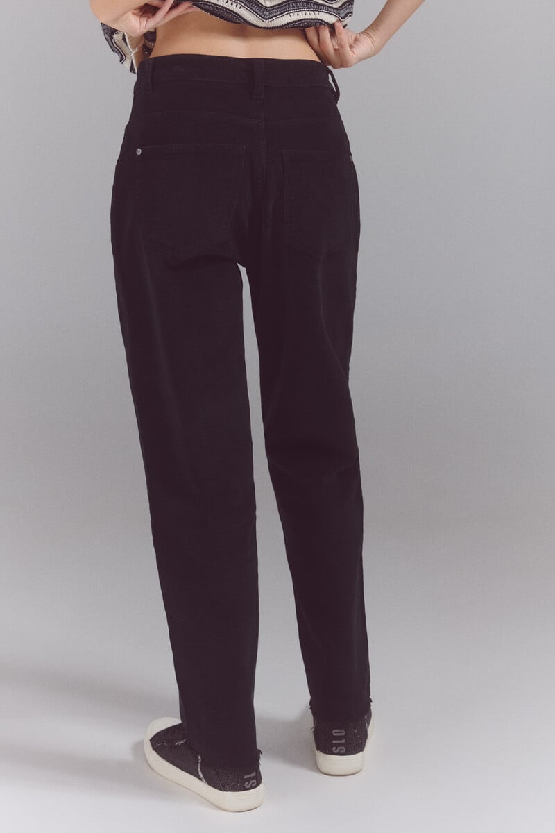 pedro del hierro Pantalones corduroy mom Liquidación