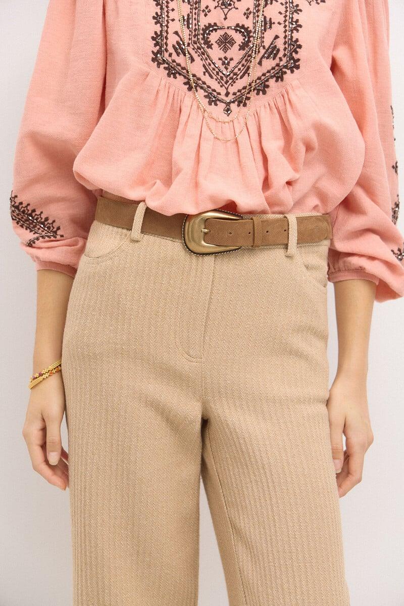 pedro del hierro Petra. Pantalón amplio de espiga Descuento por venta flash