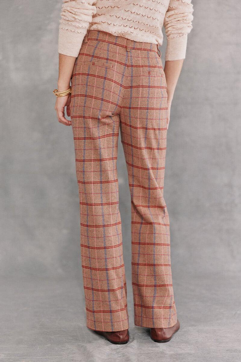 pedro del hierro Pandora. Pantalón recto de cuadros Rebajas de fin de temporada